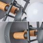 Lampa ścienna / Kinkiet Loft Humanoid - czarna