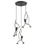 Lampa sufitowa Loft - czarna, ludziki Humanoid LED typ. II