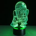 Lampka nocna 3D LED "Gwiezdne Wojny - R2D2" Hologram + pilot