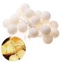 Lampki dekoracyjne LED cotton balls - białe