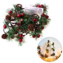 Lampki dekoracyjne LED z szyszkami- wersja 2