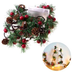 Lampki dekoracyjne LED z szyszkami- wersja 2
