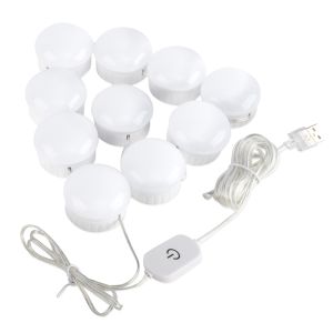 Lampki LED na lustro toaletki 10 szt USB