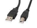 Lanberg CA-USBA-11CC-0018-BK USB cable 1.8 m USB 2.0 USB B Black