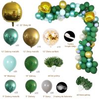 Large balloon garland - green