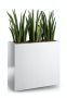 Large rectangular fiberglass pot 50x20 cm - black