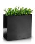 Large rectangular fiberglass pot 50x20 cm - black