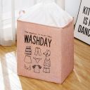 Laundry basket / laundry container - pink