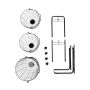 Laundry organizer in the shape of baskets - three levels, black
