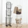 Laundry organizer in the shape of baskets - three levels, black