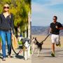 Leash for running with a dog + waist belt