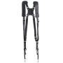 Leather photo harness - black