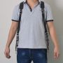 Leather photo harness - black