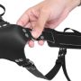 Leather photo harness - black