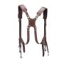 Leather photo harness - brown