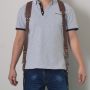 Leather photo harness - brown