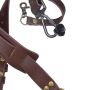 Leather photo harness - brown
