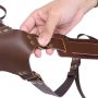 Leather photo harness - brown
