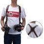 Leather photo harness - brown
