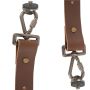 Leather photo harness - brown, type 2