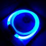LED dog collar, neck 50cm - blue