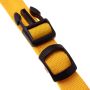 LED dog collar, size XS - yellow