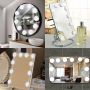 LED lamps on the dressing mirror