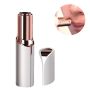 Lipstick-shaped facial epilator - white