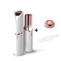 Lipstick-shaped facial epilator - white