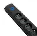 Listwa zasilająca Qoltec 50112 (3m; kolor czarny)