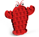 Lobster-shaped anti-stress sensory toy