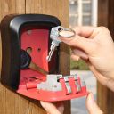 Lockable key box - red