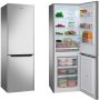 Lodówka Amica FK2695.2FTX (540mm x 1700mm x 576 mm; 161l; Klasa A+; kolor inox)