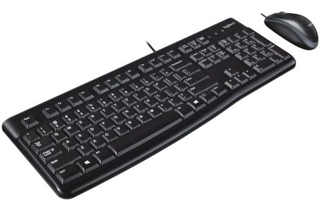 Logitech MK120 keyboard USB QWERTY US International Black