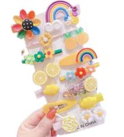 Lovely hair clips for a girl - set of 14 pcs, type I