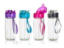 LUVA glass bottle 500ml - pink