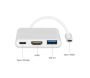 MACLEAN ADAPTER USB 3.1 C-HDMI 4K + USB 3.0 + USB C MCTV-840