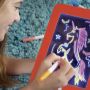Magic 3D drawing tablet + felt-tip pens - red