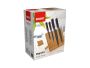 Magnetic bamboo knife board 25.5 x 21 cm