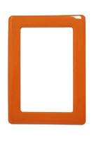 Magnetic self-adhesive frame size 12.3x8.1cm - orange