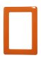 Magnetic self-adhesive frame size 12.3x8.1cm - orange