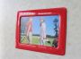 Magnetic self-adhesive frame size 12.3x8.1cm - red