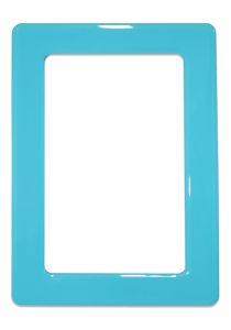 Magnetic self-adhesive frame size 13.0 × 8.1 cm - light blue