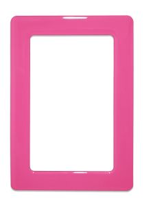 Magnetic self-adhesive frame size 13.0 × 8.1 cm - pink