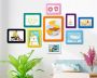 Magnetic self-adhesive frame size 13.0 × 8.1 cm - red