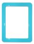 Magnetic self-adhesive frame size 16.0x11.8cm - light blue