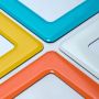Magnetic self-adhesive frame size 16.0x11.8cm - orange