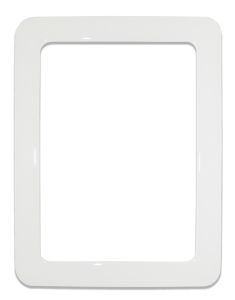 Magnetic self-adhesive frame size 16.0x11.8cm - white