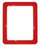Magnetic self-adhesive frame size 19.0 x 23.8 cm - red