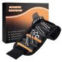 Magnetic wristband tool wrist 15 pocekts